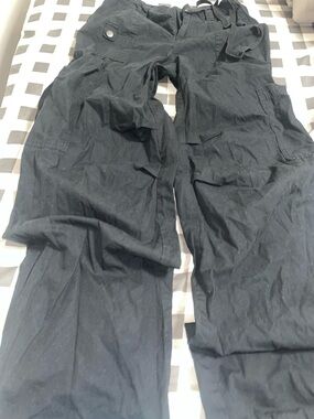 wild fable Black Wide-Leg Cargo Pants